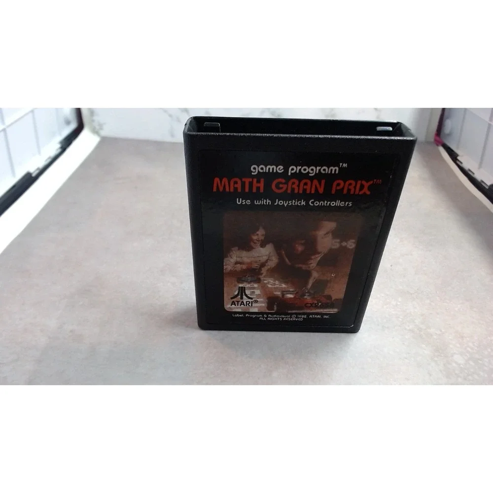 Math Grand Prix Atari 2600 Tested and Working Picture Label